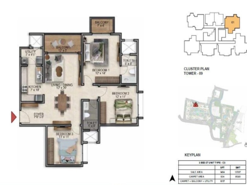 Prestige Evergreen Floor Plan
